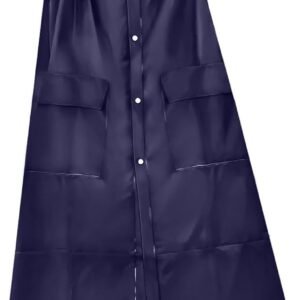 [DeliToo] レインコート 自転車 リュック対応 【二重透明レインバイザー付き】 レインウェア レディース バイク レインポンチョ ロング 大きい 防水 防風 雨具 雨合羽 かっぱ 超撥水 梅雨対策 豪雨対応 軽量 男女兼用 母の日 父の日 ギフト