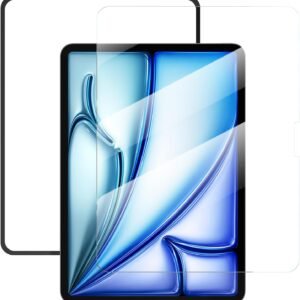 NIMASO ガラスフィルム iPad Air 11インチ M4 2026用/ iPad Air 11 M3 2025用/Air11インチ M2 2024用 衝撃吸収 強化 ガラス 保護フィルム 指紋防止 ガイド枠付き DTB26A2030