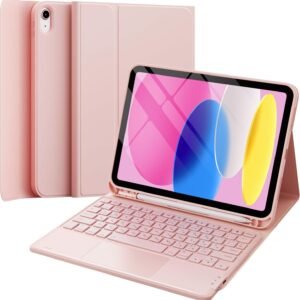 Earto for iPad A16 キーボード 11世代 2025 iPad 10世代 キーボード 10.9 汚れがつきにくい ケース タッチパッド付き JIS基準日本語配列 2台デバイスマルチペアリング ipad 11世代 ケース 脱着式 多角度調整 ペンシルホルダー付き スマート軽量 薄型ケースtype-c充電式 マグネット付き A2696/A2757/A2777対応 ピンク