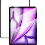 NIMASO ガラスフィルム iPad Air 13インチ M4 2026用/ iPad Air 13 M3 2025用/Air13インチ M2 2024用 衝撃吸収 強化 ガラス 保護フィルム 指紋防止 ガイド枠付き DTB26A2032