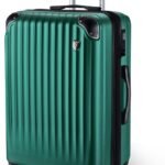 [New Trip] スーツケース キャリーケース 拡張機能付き 機内持ち込み 軽量 大型 S/M/Lサイズ キャリーバッグ 耐衝撃 大容量 ファスナータイプ 静音 ダブルキャスター TSAロック 海外 旅行 ビジネス 出張 (グリーン、Sサイズ/機内持ち込み：2～3泊/40L)