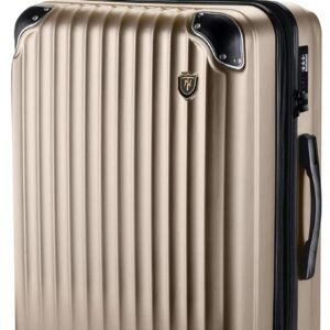 [New Trip] スーツケース キャリーケース 拡張機能付き 機内持ち込み 軽量 大型 S/M/Lサイズ キャリーバッグ 耐衝撃 大容量 ファスナータイプ 静音 ダブルキャスター TSAロック 海外 旅行 ビジネス 出張 (シャンペンゴールド、Sサイズ/機内持ち込み：2～3泊/40L)