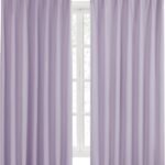 Hansleep カーテン 1級遮光 2枚組 幅100cm丈80cm パープル 断熱 防寒 防音 省エネ 厚手 無地 おしゃれ 洗える リビング用 (パープル, 幅100cm×丈80cm)
