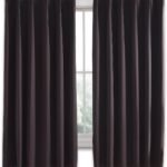 Hansleep カーテン 1級遮光 幅100cm丈80cm ブラウン 断熱 防寒 防音 省エネ 厚手 無地 おしゃれ 洗える リビング用 (ブラウン, 幅100cm×丈80cm)