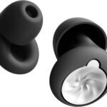 【ドイツ レッド•ドット賞受賞】耳栓 みみせん 完全遮音【認定聴覚保護具】DJcong(ディージェーコング) ノイズキャンセリング イヤホン アイマスク 睡眠用と併用 いびき防止グッズ イヤーピース ホワイトノイズ 飛行機 快適グッズ ノイズ キャンセリングヘッドホン 日用品 いびきだけ聞こえない耳栓 水泳 スリープ ライブ用 勉強道具 子供用イヤホン イヤーマフ 睡眠用 収納ポーチ付 (ブラック)