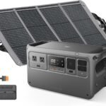 DJI Power 1000ソーラー発電機コンボ240 W 寿命4000サイクルのLFP（LiFePO4）電池 70分の高速充電 2000 Wの安定出力 家庭用発電機 キャンプ&RV オフグリッド 停電対策