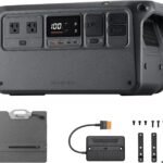 DJI Power 1000 1024Wh ポータブル電源 + 200W折りたたみ式 ソーラーパネル1枚+MPPT1枚 3点セット IP67防塵／防水 角度調節可能 1024Wh リン酸鉄リチウムイオン 1.1時間急速充電 家庭用発電機 2000W出力 大容量 長寿命10年 ソーラー発電機 蓄電池 ポータブル バッテリー