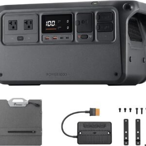 DJI Power 1000 1024Wh ポータブル電源 + 200W折りたたみ式 ソーラーパネル1枚+MPPT1枚 3点セット IP67防塵／防水 角度調節可能 1024Wh リン酸鉄リチウムイオン 1.1時間急速充電 家庭用発電機 2000W出力 大容量 長寿命10年 ソーラー発電機 蓄電池 ポータブル バッテリー