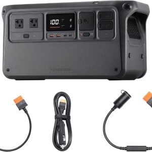 DJI Power 1000車載電源コンボ 1024 Wh車載電源コンボ（車内電源ソケット - SDC 電源ケーブル‌、SDC - 車用デバイス充電プラグ電源ケーブルが付属） 2000 Wの安定出力 ロードトリップ用発電機