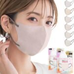 [CICIBELLA] マスク 不織布 立体 バイカラー 3dマスク ふしょくふ マスク 冷感マスク 小顔 おしゃれ 立体マスク 小さめ 耳が痛くならない 肌に優しい 20枚 使い捨て カラーマスク 20枚 柔らかい 通気性 バイカラーマスク 夏用 涼しい ひんやり レディース メンズ シシベラマスク