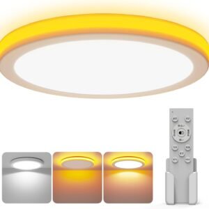 「Coizabera」LEDシーリングライト 6畳 おしゃれ 天井照明器具 間接光常夜灯付き 32W 3800lm 調光調色 極薄型 電気 蛍光灯 Ceiling Light 6畳 8畳 寝室/リビング/キッチン適用 3年保証