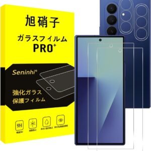 対応 Galaxy Z Fold7 ガラスフィルム 【2+2枚セット-国産旭硝子素材】 ギャラクシー Z Fold 7 フィルム（２枚入り） + レンズフィルム （２枚入り） 指紋防止 強化ガラス 液晶 保護フィルム 硬度9H 耐衝撃 飛散防止 貼り付け簡単 自動吸着 気泡ゼロ ラウンドエッジ加工 SENTM4GF7