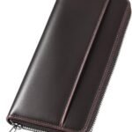 財布 メンズ 栃木レザー 長財布 本革 大容量 ファスナー式 一流の財布職人が作る レディース財布 ウォレット 牛革 小銭入れ サイフ コンパクト シンプル 無地 男性 紳士用 おしゃれ 男女兼用 父の日 母の日 人気ブランド プレゼント (コーヒー)