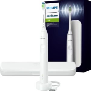 フィリップス 電動歯ブラシ ソニッケアー 3100シリーズ (軽量) HX3673/33 ホワイト 【Amazon.co.jp限定】