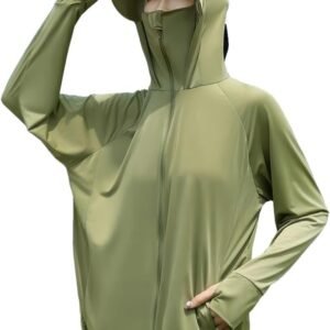 [Goodfeel] ラッシュガード レディース UVカット99.9％ UPF50+ 体型カバー 長袖 大きいサイズ パーカー 水着 フード付き 涼しい 冷感 360°紫外線対策 日焼け防止 軽量 通気性 速乾 夏服 アウター アウトドア 海