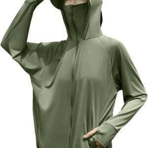 [Goodfeel] ラッシュガード レディース UVカット99.9％ UPF50+ 体型カバー 長袖 大きいサイズ パーカー 水着 フード付き 涼しい 冷感 360°紫外線対策 日焼け防止 軽量 通気性 速乾 夏服 アウター アウトドア 海