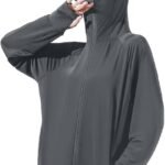 [Goodfeel] ラッシュガード レディース UVカット99.9％ UPF50+ 体型カバー 長袖 大きいサイズ パーカー 水着 フード付き 涼しい 冷感 360°紫外線対策 日焼け防止 軽量 通気性 速乾 夏服 アウター アウトドア 海