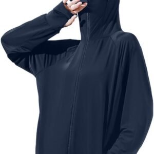 [Goodfeel] ラッシュガード レディース UVカット99.9％ UPF50+ 体型カバー 長袖 大きいサイズ パーカー 水着 フード付き 涼しい 冷感 360°紫外線対策 日焼け防止 軽量 通気性 速乾 夏服 アウター アウトドア 海