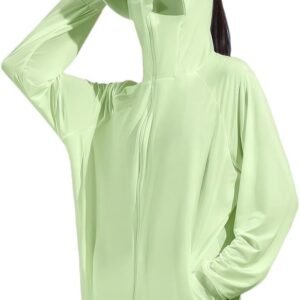 [Goodfeel] ラッシュガード レディース UVカット99.9％ UPF50+ 体型カバー 長袖 大きいサイズ パーカー 水着 フード付き 涼しい 冷感 360°紫外線対策 日焼け防止 軽量 通気性 速乾 夏服 アウター アウトドア 海