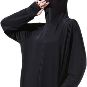 [Goodfeel] ラッシュガード レディース UVカット99.9％ UPF50+ 体型カバー 長袖 大きいサイズ パーカー 水着 フード付き 涼しい 冷感 360°紫外線対策 日焼け防止 軽量 通気性 速乾 夏服 アウター アウトドア 海