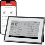 SwitchBot スマートデイリーステーション ワイヤレス 天気ステーション AI暮らしナビ - スイッチボット スマート 温湿度計 デジタル カレンダー連携 天気予報 目覚まし時計 バックライト付き 日の出・日の入り時刻表示 スマホ連動 アラート通知 スマートホーム Wi-Fi接続必要