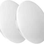 Ledシーリングライト 6畳 28W 2個セット 高輝度 3600lm 12段階調光調色 常夜灯 タイマー メモリー機能 照明器具 Ledライト 取付け簡単 器具一体型 リビング/寝室/書斎/台所/オフィスに適用 【赤外線リモコンつき】