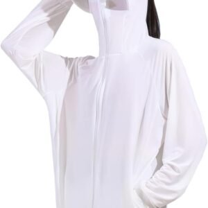 [Goodfeel] ラッシュガード レディース UVカット99.9％ UPF50+ 体型カバー 長袖 大きいサイズ パーカー 水着 フード付き 涼しい 冷感 360°紫外線対策 日焼け防止 軽量 通気性 速乾 夏服 アウター アウトドア 海