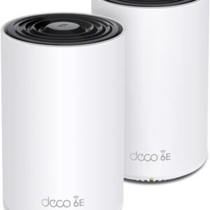 【Amazon.co.jp限定】 TP-Link WiFi 6E ルーター tri band メッシュWi-Fiシステム 中継 スマートテレビ 対応 無線LAN 2.5Gbps スマートホーム AXE5400 (2402 + 2402 + 574Mbps) Deco XE75 Pro 2-pack