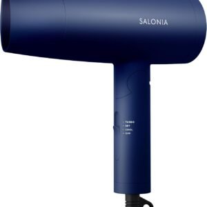 SALONIA サロニア スピーディーイオン ドライヤー 大風量 速乾 軽量 マイナスイオン ヘアドライヤー SL-013ANV ネイビー 【Amazon.co.jp限定】