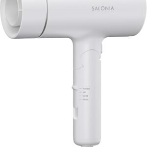 SALONIA サロニア グロッシーケア ドライヤー ツヤ髪 速乾 軽量 ヘアドライヤー ホワイト 【Amazon.co.jp限定】