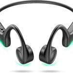 骨伝導イヤホン bluetooth こつでんどう イヤホン bluetooth YEAHYO オープンイヤー 耳を塞がない ワイヤレス ランニング 28g軽量設計 10時間連続再生 Type-C急速充電 通話ノイズキャンセリング 物理ボタン操作 ながら聴き スポーツ/アウトドア/通勤（ブラック）