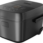 【Amazon.co.jp限定】[山善] 炊飯器 一人暮らし 5.5合 3種類炊き分け機能 マイコン式 低温調理 無洗米モード 保温 予約機能 ブラック AMRC-10M(B)