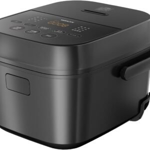 【Amazon.co.jp限定】[山善] 炊飯器 一人暮らし 5.5合 3種類炊き分け機能 マイコン式 低温調理 無洗米モード 保温 予約機能 ブラック AMRC-10M(B)