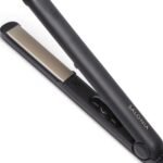 SALONIA サロニア ストレートアイロン ヘアアイロン 24mm 専用耐熱ポーチ付 海外対応 SL-004SGO ブラック×ゴールド