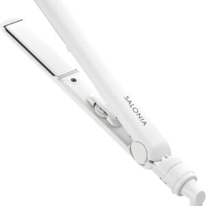 SALONIA サロニア ストレートアイロン ヘアアイロン 24mm SL-004SAW ホワイト【Amazon.co.jp限定】