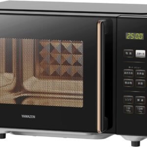 [山善] 電子レンジ 18L 単機能 一人暮らし 二人暮らし ヘルツフリー フラットテーブル オートメニュー4種類 全国対応 タイマー機能 チャイルドロック搭載 ブラック PRW-F180(B)