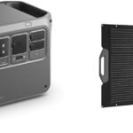 【セット買い】DJI Power 1000 ポータブル電源 1024Wh リン酸鉄リチウムイオン 1.1時間急速充電 2000Wの安定出力 長寿命10年 ソーラー発電機 世界最強の静音23dB 防災安全協会推奨 最大5年保証 + IBCPOWER 200 W折りたたみ式ソーラーパネル 互換性:Powerソーラーパネル アダプターモジュール(MPPT) Power 1000 Power 500