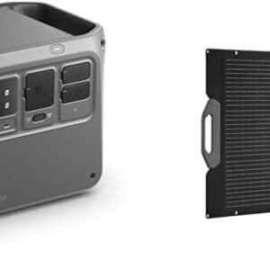 【セット買い】DJI Power 1000 ポータブル電源 1024Wh リン酸鉄リチウムイオン 1.1時間急速充電 2000Wの安定出力 長寿命10年 ソーラー発電機 世界最強の静音23dB 防災安全協会推奨 最大5年保証 + IBCPOWER 200 W折りたたみ式ソーラーパネル 互換性:Powerソーラーパネル アダプターモジュール(MPPT) Power 1000 Power 500