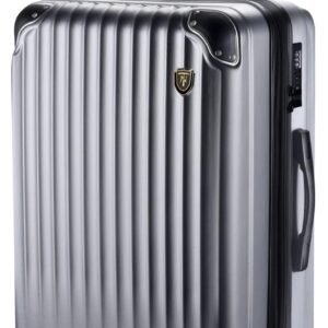 [New Trip] スーツケース キャリーケース 拡張機能付き 機内持ち込み 軽量 大型 S/M/Lサイズ キャリーバッグ 耐衝撃 大容量 ファスナータイプ 静音 ダブルキャスター TSAロック 海外 旅行 ビジネス 出張 (シルバー、Lサイズ：7泊～長期旅行/95L)