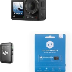 DJI Osmo Action 4 スタンダード コンボ + DJI Mic 2 トランスミッター(シャドーブラック) Vlogコンボ+2年延長プレミアムサポート