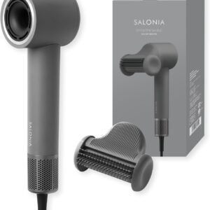 SALONIA サロニア スムースシャインスマートドライヤー グレー SAL25120GR ヘアドライヤー 大風量 速乾 マイナスイオン