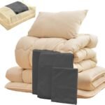 タンスのゲン 布団セット シングル 7点セット【高密度固綿 三層敷布団】カバー付き 抗菌 防臭 防カビ 洗える 収納ケース付き ホコリが出にくい 掛布団 敷布団 枕 26700013(102091)