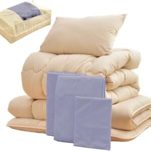 タンスのゲン 布団セット シングル 7点セット【高密度固綿 三層敷布団】カバー付き 抗菌 防臭 防カビ 洗える 収納ケース付き ホコリが出にくい 掛布団 敷布団 枕 26700013(85037)