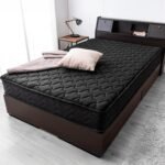 タンスのゲン マットレス セミシングル 極厚22cm 高密度 429個 ポケットコイル 通気性 3Dメッシュ 二層ウレタン ニット生地 ベッドマットレス ブラック 17800147(114347)