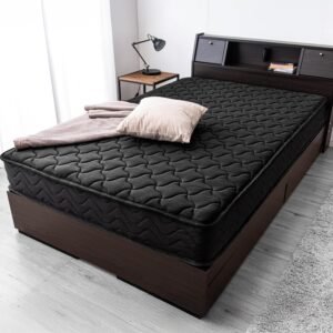 タンスのゲン マットレス セミシングル 極厚22cm 高密度 429個 ポケットコイル 通気性 3Dメッシュ 二層ウレタン ニット生地 ベッドマットレス ブラック 17800147(114347)