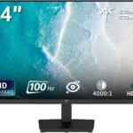 24インチ PCモニター フルHD 1080P 100Hzリフレッシュレート HDR10 高コントラスト比4000:1 Adaptive Sync/ブルーライト軽減/フリッカーレス VESA対応 HDMI 1.4*1/VGA*1 イヤホン端子 チルト調節 オフィス/業務用 3年保証付き KTC モニターH24V27
