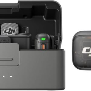 DJI Mic 3（4 TX + 1 RX + 充電ケース）、iPhone／カメラ／Android用ワイヤレス ミニ マイク、複数人録音、駆動時間延長、ラベリアマイク、デュアルバンド、32-bitフロート、ポッドキャスト、インタビュー