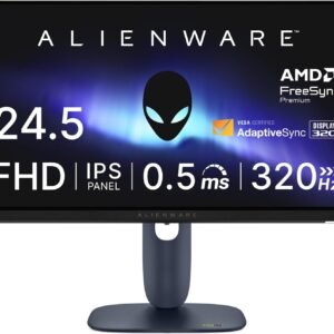 Dell AW2525HM 24.5インチ Alienware ゲーミングモニター(無輝点3年保証/FHD/IPS,非光沢/DP 1.4×1,HDMI×2/sRGB 99%/縦横回転,高さ調整/0.5ms,320Hz(DP),255Hz(HDMI)/ G-SYNC Compatible,AMD FreeSync Premium)