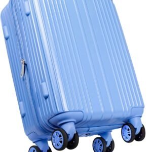 [EXCITECH Biz] 【現役客室乗務員監修】スーツケース キャリーケース 拡張機能 ストッパー付き 超軽量【日本企業企画】Mサイズ 68L キャリーバッグ 旅行 ビジネス 出張 3〜6泊 ブルーべべ