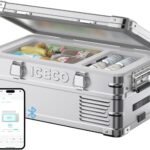 ICECO APL20 車載冷蔵庫 20L -20℃～20℃ 軽量アルミ製 ポータブル冷蔵庫 5年品質保証 低動作音 急速冷凍 アプリ制御 3WAY電源対応 DC12V/24V AC100V 家 車中泊 アウトドア キャンプ